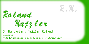 roland majzler business card